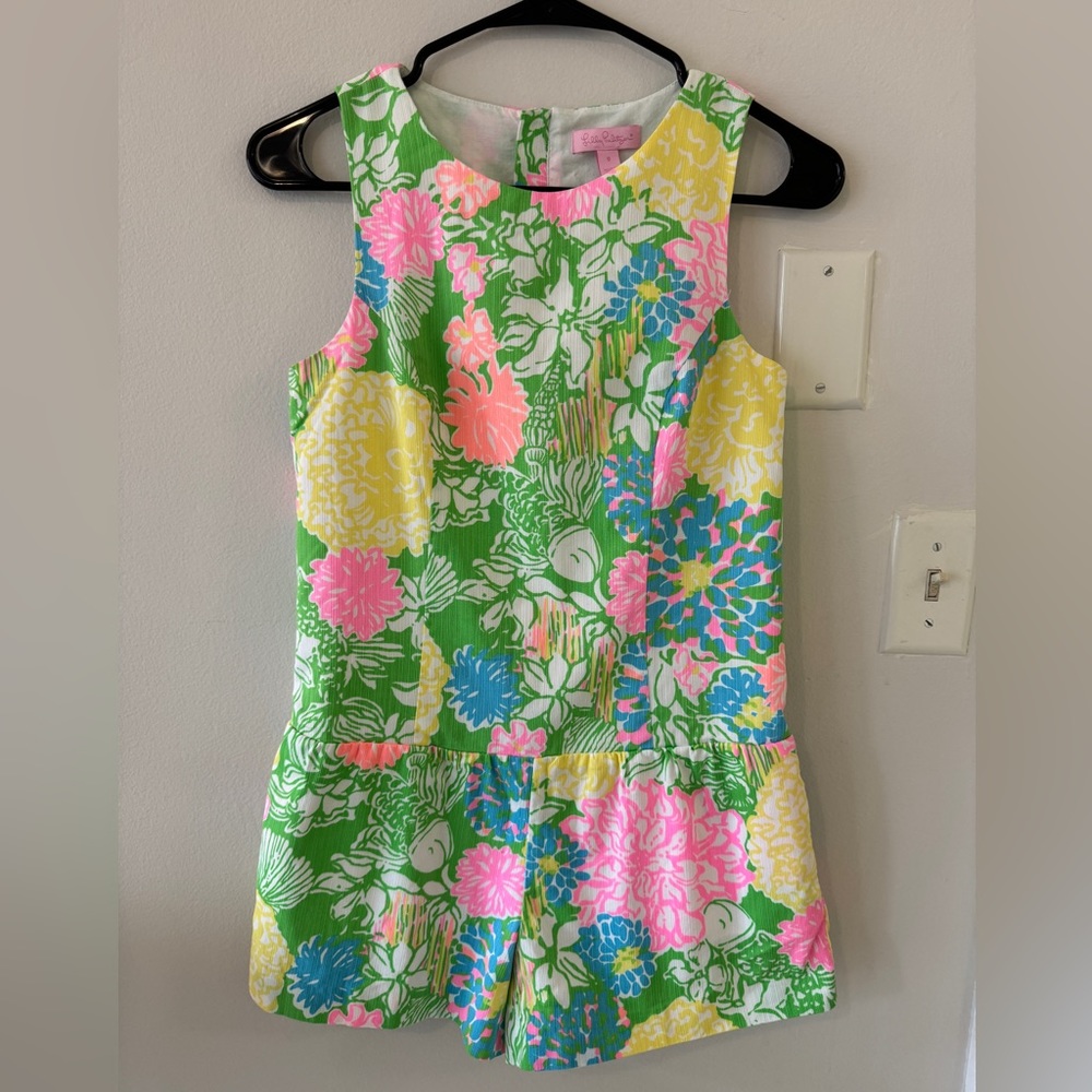 Lilly Pulitzer Hibiscus Stroll Gretchen Romper Size 0